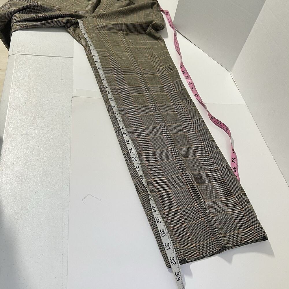 Lauren Ralph Lauren Houndstooth Wool Blend Wide Leg Slacks Pants 14 Classic Prep - Picture 10 of 11